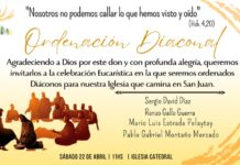 Ordenaciones diaconales y nuevas designaciones